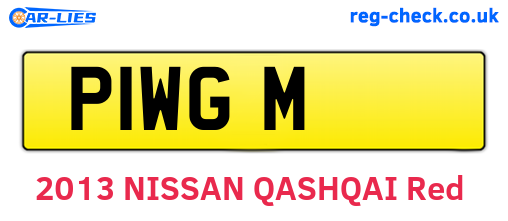 P1WGM are the vehicle registration plates.