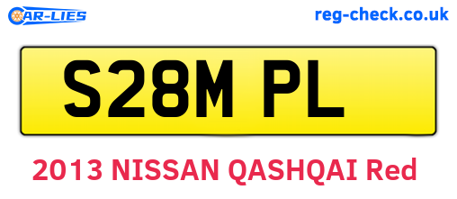 S28MPL are the vehicle registration plates.