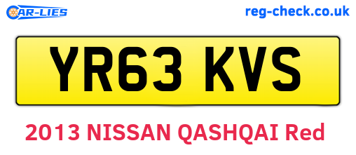YR63KVS are the vehicle registration plates.