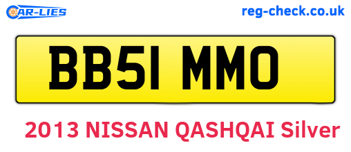 BB51MMO are the vehicle registration plates.