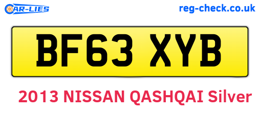 BF63XYB are the vehicle registration plates.