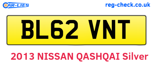 BL62VNT are the vehicle registration plates.
