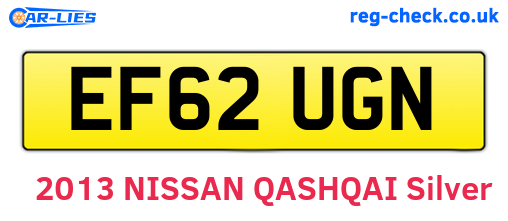 EF62UGN are the vehicle registration plates.