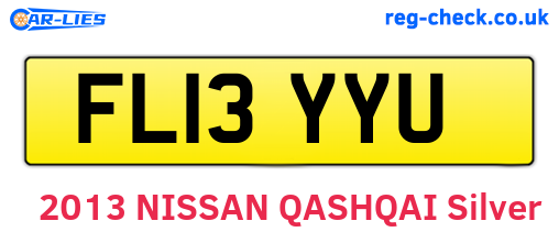 FL13YYU are the vehicle registration plates.