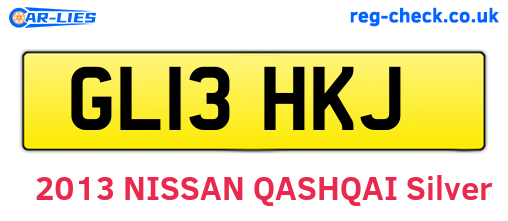 GL13HKJ are the vehicle registration plates.
