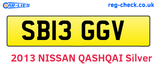 SB13GGV are the vehicle registration plates.