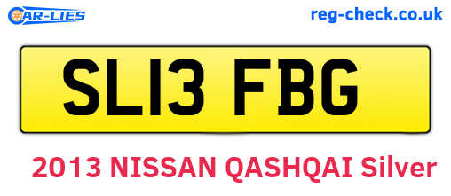 SL13FBG are the vehicle registration plates.