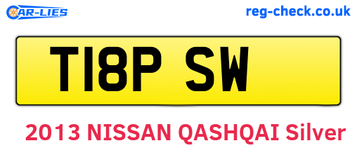 T18PSW are the vehicle registration plates.