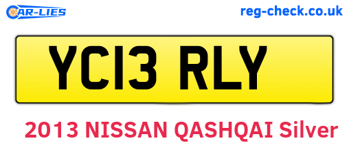 YC13RLY are the vehicle registration plates.