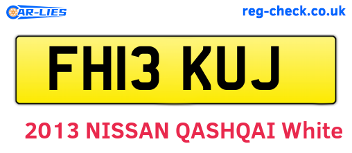 FH13KUJ are the vehicle registration plates.