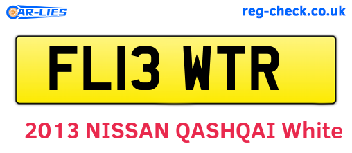 FL13WTR are the vehicle registration plates.