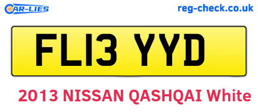 FL13YYD are the vehicle registration plates.