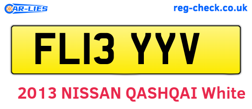 FL13YYV are the vehicle registration plates.