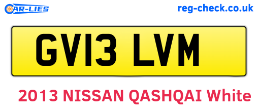 GV13LVM are the vehicle registration plates.