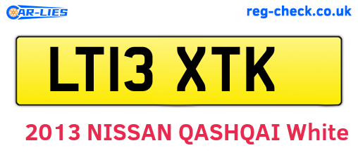 LT13XTK are the vehicle registration plates.