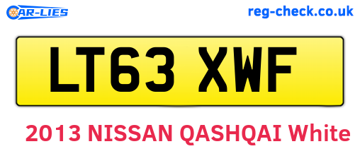 LT63XWF are the vehicle registration plates.