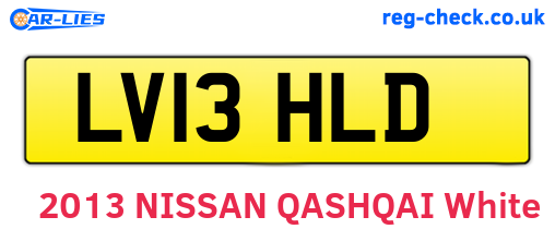 LV13HLD are the vehicle registration plates.