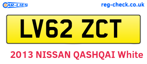 LV62ZCT are the vehicle registration plates.