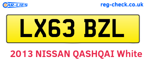 LX63BZL are the vehicle registration plates.