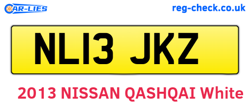 NL13JKZ are the vehicle registration plates.