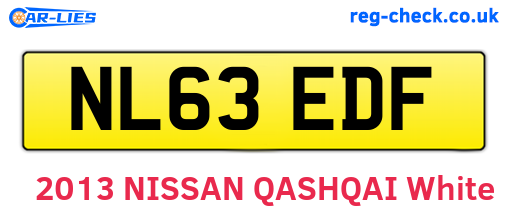 NL63EDF are the vehicle registration plates.