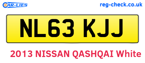 NL63KJJ are the vehicle registration plates.