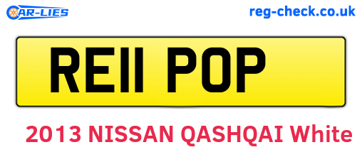 RE11POP are the vehicle registration plates.