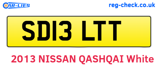SD13LTT are the vehicle registration plates.