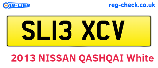 SL13XCV are the vehicle registration plates.