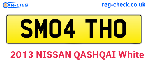 SM04THO are the vehicle registration plates.