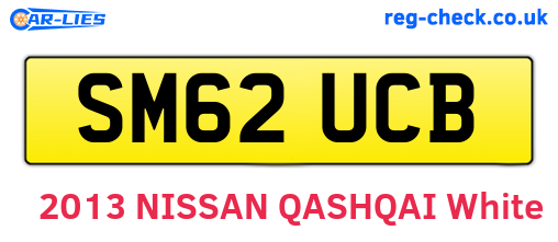 SM62UCB are the vehicle registration plates.