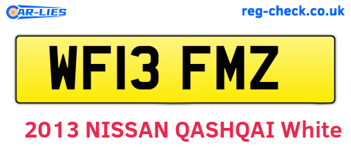 WF13FMZ are the vehicle registration plates.