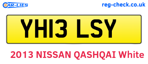 YH13LSY are the vehicle registration plates.