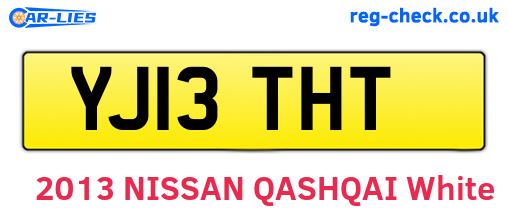 YJ13THT are the vehicle registration plates.