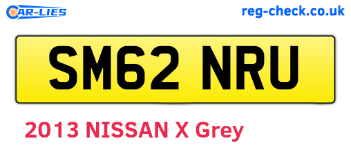 SM62NRU are the vehicle registration plates.