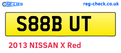 S88BUT are the vehicle registration plates.