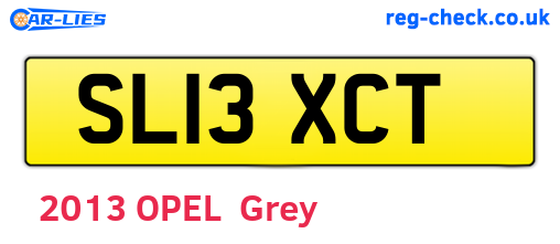 SL13XCT are the vehicle registration plates.