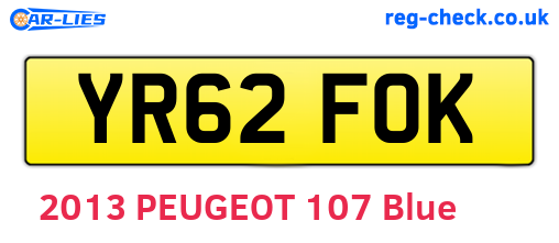 YR62FOK are the vehicle registration plates.