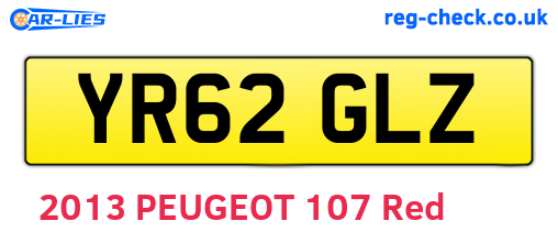 YR62GLZ are the vehicle registration plates.
