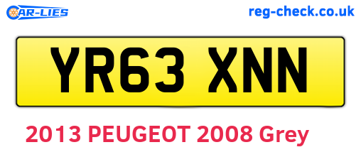 YR63XNN are the vehicle registration plates.