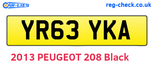 YR63YKA are the vehicle registration plates.