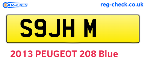 S9JHM are the vehicle registration plates.