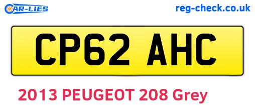 CP62AHC are the vehicle registration plates.
