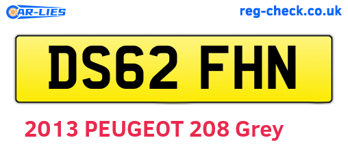 DS62FHN are the vehicle registration plates.
