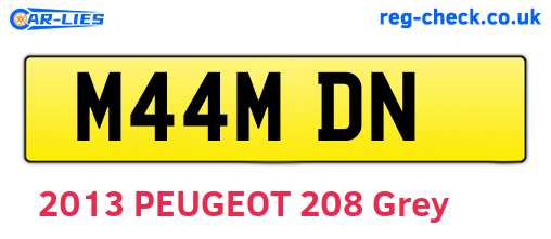 M44MDN are the vehicle registration plates.