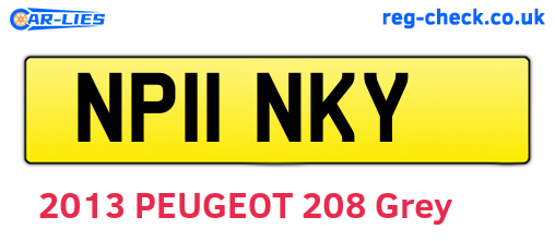 NP11NKY are the vehicle registration plates.