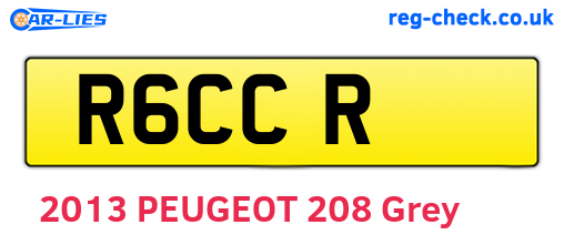 R6CCR are the vehicle registration plates.
