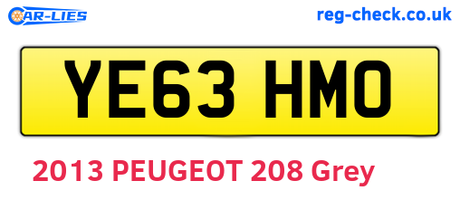 YE63HMO are the vehicle registration plates.