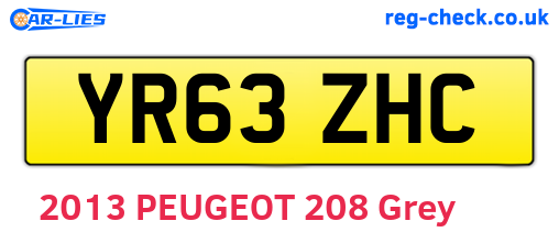 YR63ZHC are the vehicle registration plates.