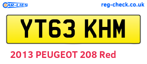 YT63KHM are the vehicle registration plates.
